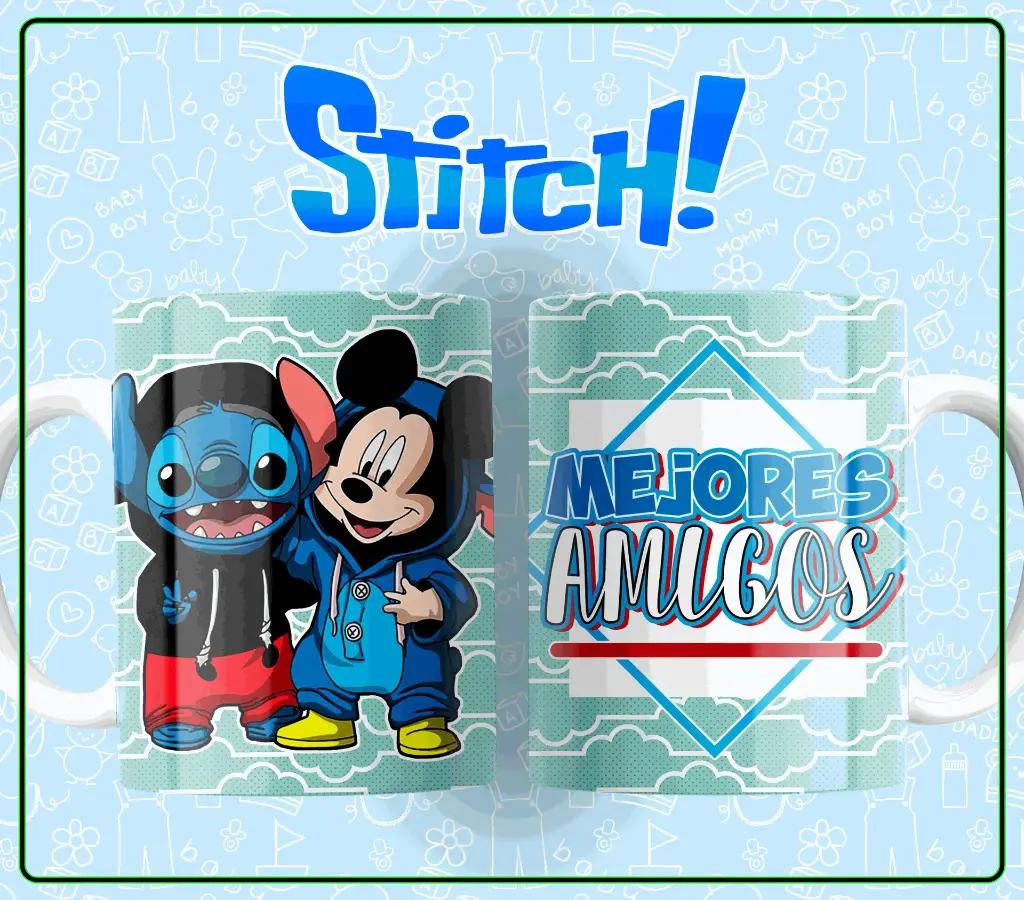 Taza Stitch mejores amigos