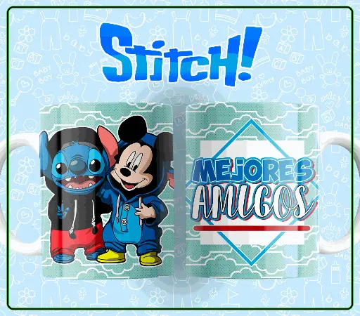 Taza Stitch mejores amigos
